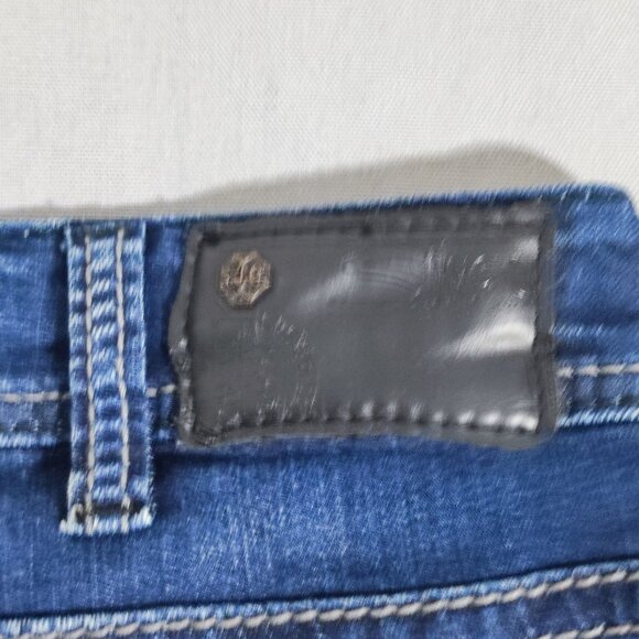 Silver Jeans women's size 14/L34 indigo blue Suki Mid Straight Super stretch - Picture 5 of 16